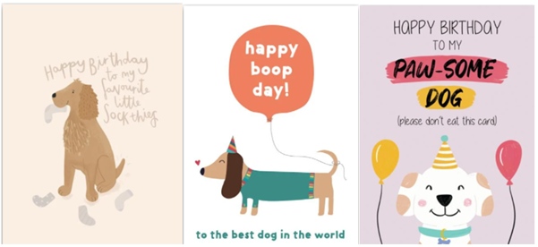 dog birthday cards thortful